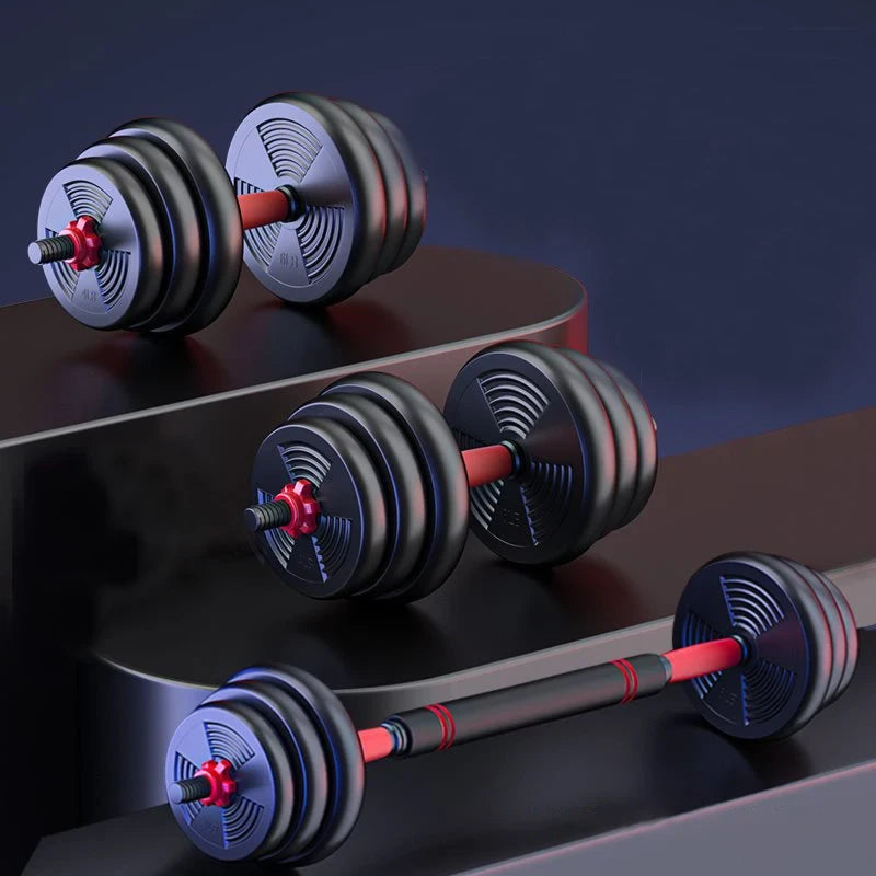 Adjustable Dumbbell Barbell Training Set
