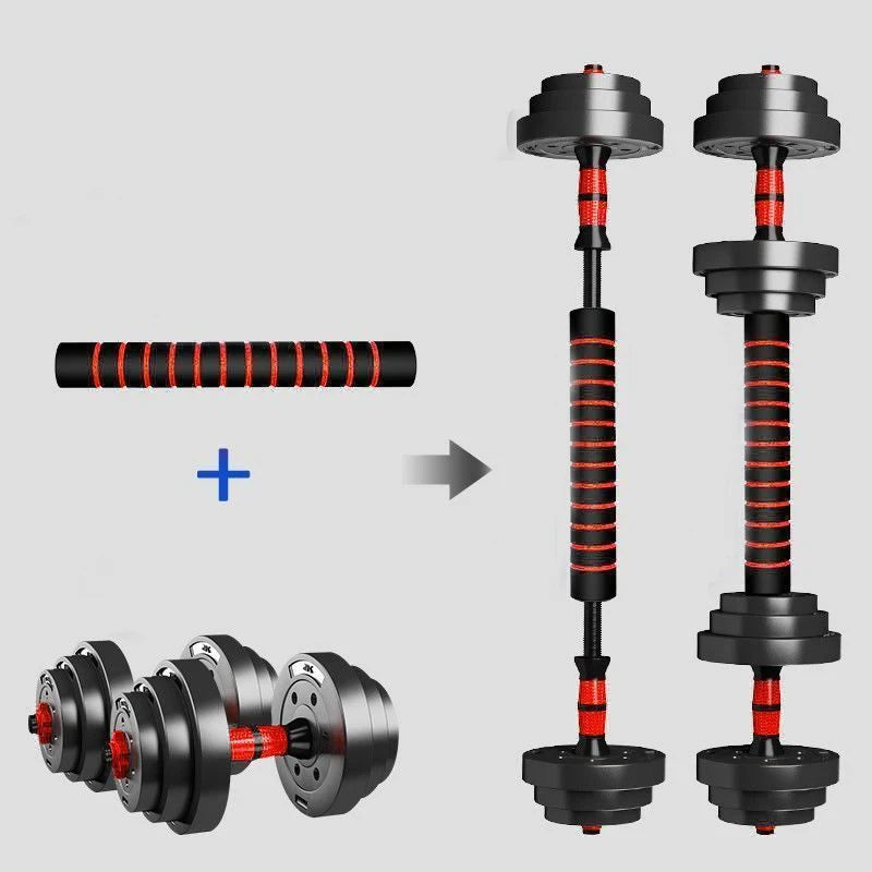 Adjustable Dumbbell Barbell Training Set