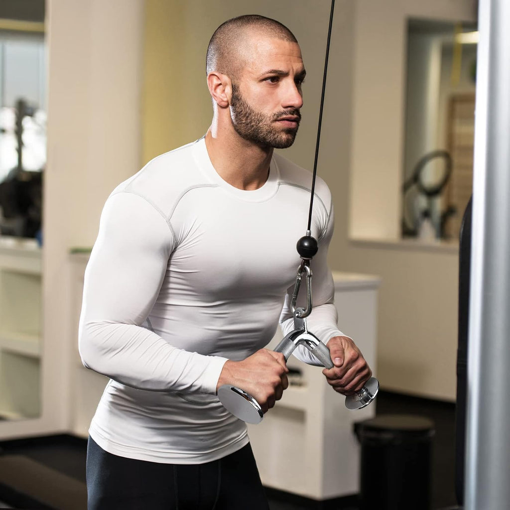 Cable Machine Accessories for Weight Lifting, LAT Pull down Attachment, Cable Attachments for Gym