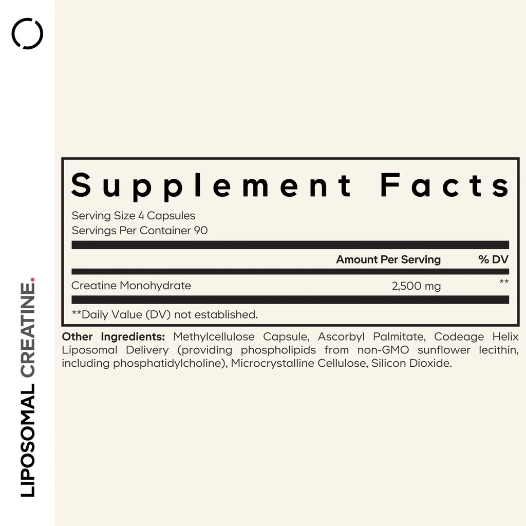 Liposomal Creatine Monohydrate Capsules, Micronized Creatine 2500Mg Sports Nutrition, 360 Ct
