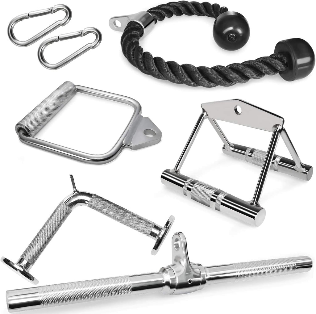 Cable Machine Accessories for Weight Lifting, LAT Pull down Attachment, Cable Attachments for Gym